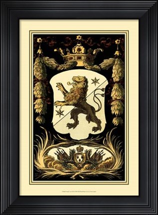 Framed Family Crest III Print