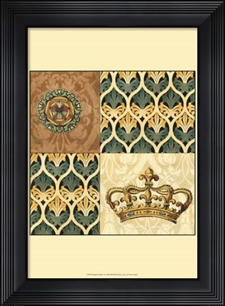 Framed Regal Heraldry I Print
