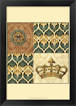 Framed Regal Heraldry I Print