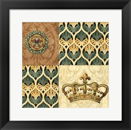 Framed Regal Heraldry I Print