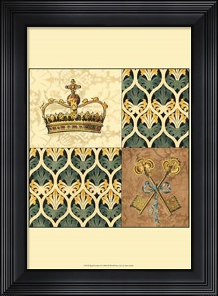 Framed Regal Heraldry II Print