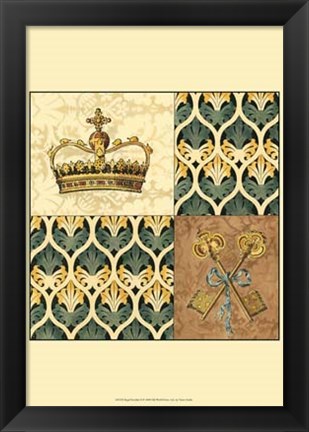 Framed Regal Heraldry II Print