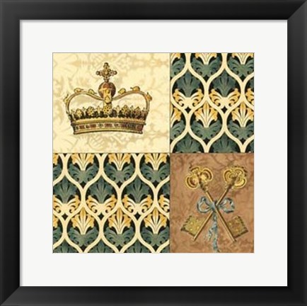 Framed Regal Heraldry II Print