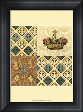 Framed Regal Heraldry III Print