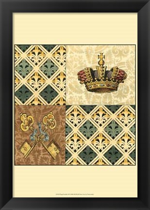 Framed Regal Heraldry III Print