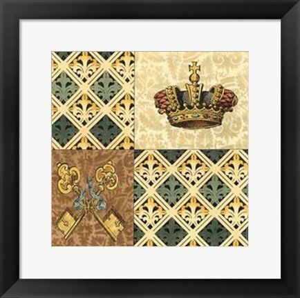 Framed Regal Heraldry III Print