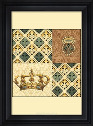 Framed Regal Heraldry IV Print