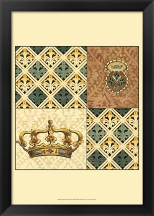 Framed Regal Heraldry IV Print