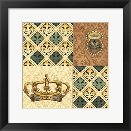 Framed Regal Heraldry IV Print