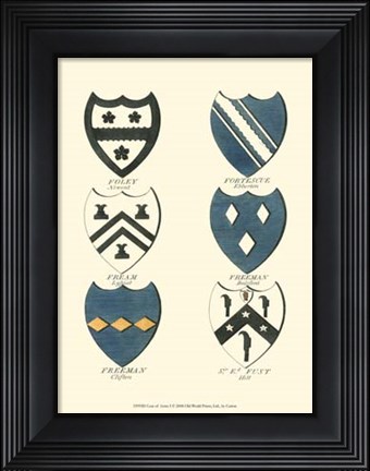 Framed Coat of Arms I Print