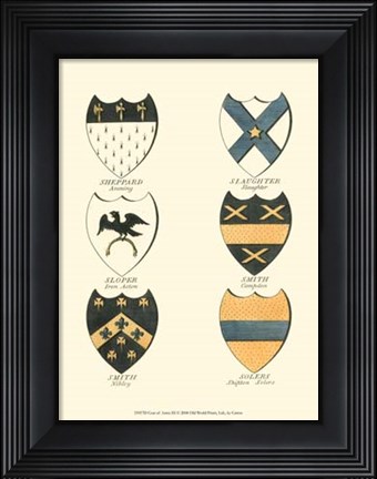 Framed Coat of Arms III Print