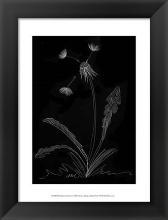 Framed Dandelion Garden I Print