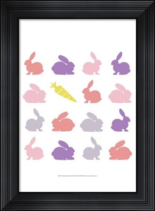 Framed Animal Sudoku in Pink II Print