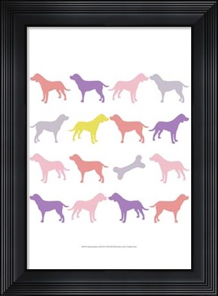 Framed Animal Sudoku in Pink III Print