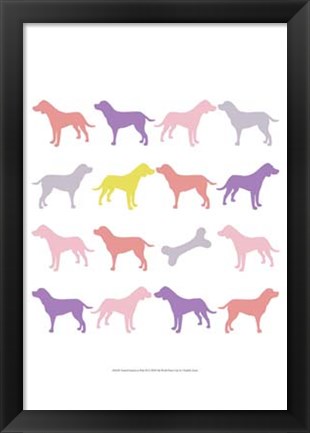 Framed Animal Sudoku in Pink III Print