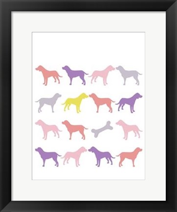 Framed Animal Sudoku in Pink III Print