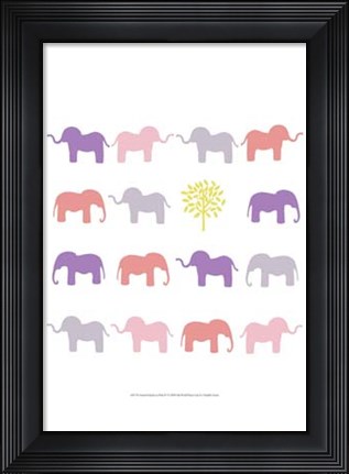Framed Animal Sudoku in Pink IV Print