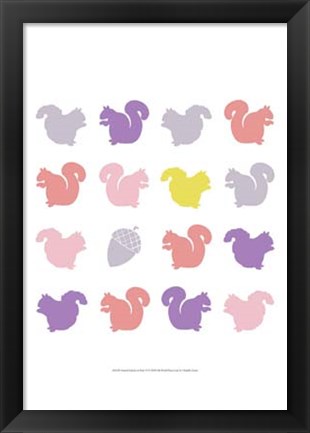 Framed Animal Sudoku in Pink VI Print
