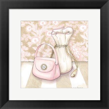 Framed Posh Powder Room IV Print