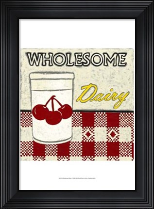 Framed Wholesome Dairy Print