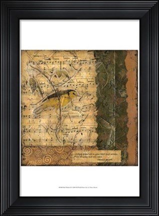 Framed Bird Melody II Print