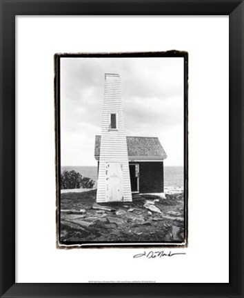 Framed Bell House at Pemaquid Point Print