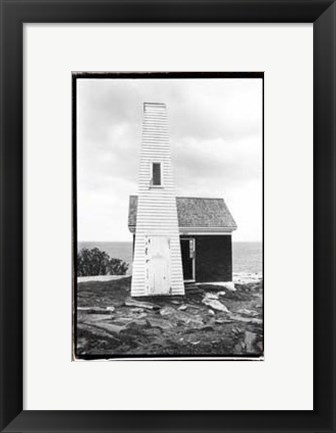 Framed Bell House at Pemaquid Point Print