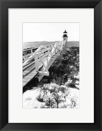 Framed Snow at Marshall Point Print