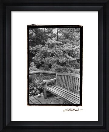 Framed Garden Respite I Print