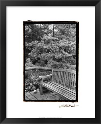 Framed Garden Respite I Print
