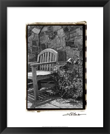 Framed Garden Respite II Print
