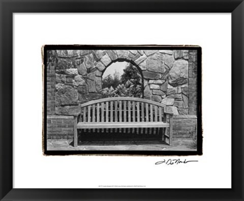 Framed Garden Respite III Print