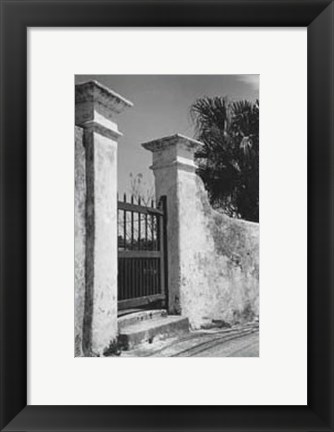 Framed Old Bemuda Gate II Print