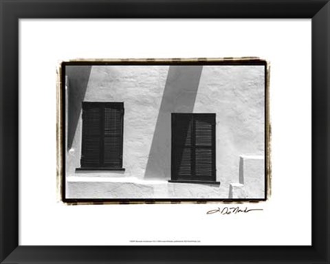 Framed Bermuda Architecture VII Print