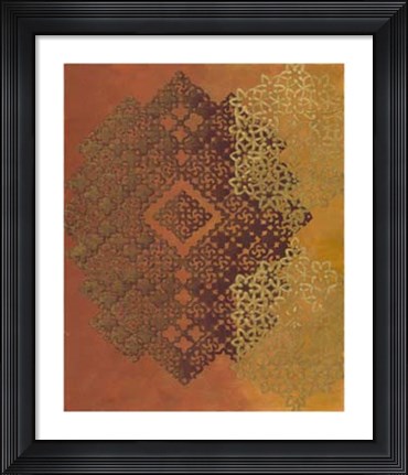 Framed Golden Henna I Print