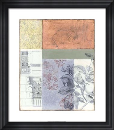 Framed Neo Victorian Collage I Print