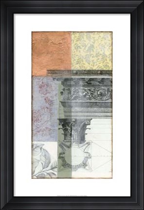 Framed Neo Victorian Collage III Print