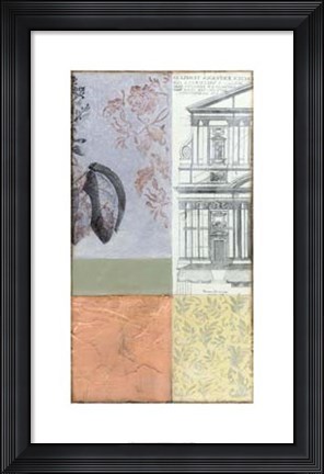 Framed Neo Victorian Collage IV Print