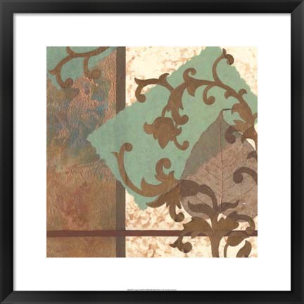 Framed Copper Scroll II Print