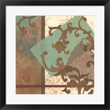 Framed Copper Scroll II Print