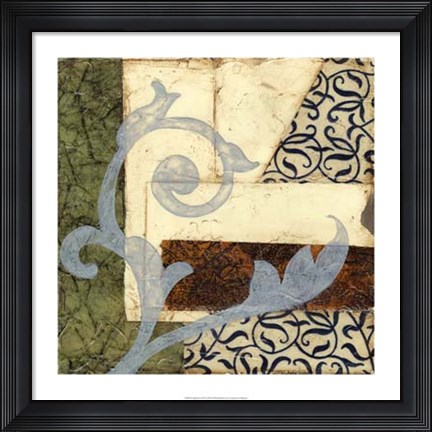Framed Quilted Scroll II Print