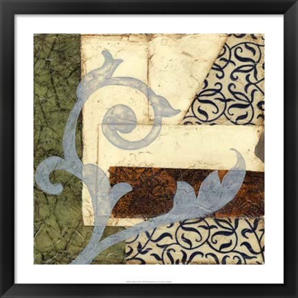 Framed Quilted Scroll II Print