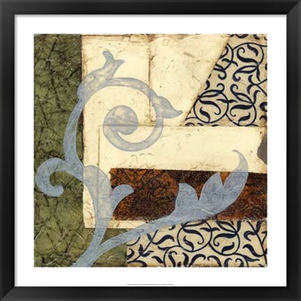 Framed Quilted Scroll II Print