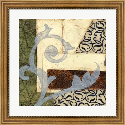 Framed Quilted Scroll II Print