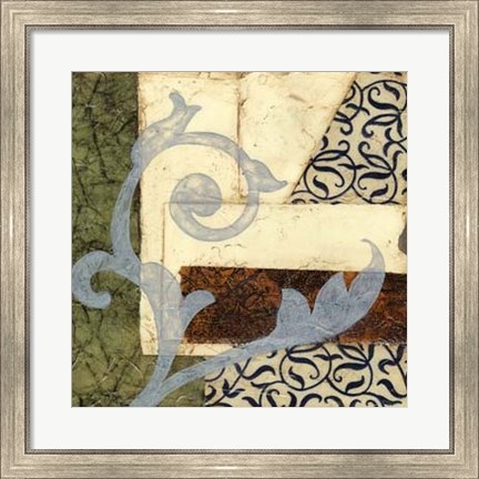 Framed Quilted Scroll II Print