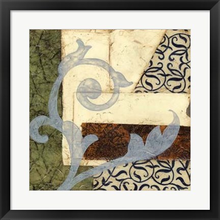 Framed Quilted Scroll II Print