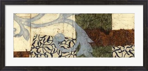 Framed Quilted Scroll III Print