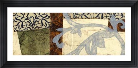 Framed Quilted Scroll IV Print