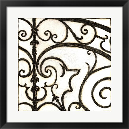 Framed Iron Gate I Print