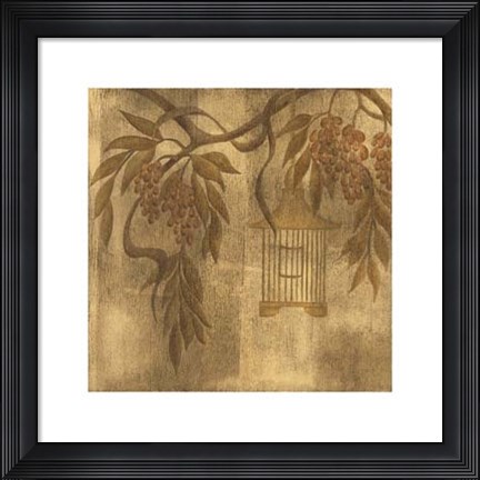 Framed Wisteria Vines II Print